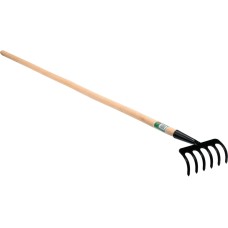 GRABIE METALOWE 6 ZĘBÓW Z TRZONKIEM DREWNIANYM 35740