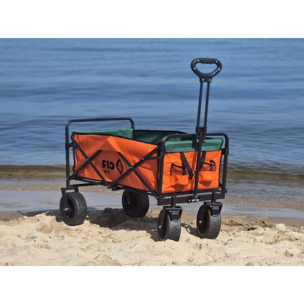 WÓZEK OGRODOWY TURYSTYCZNY SKŁADANY Z SZEROKIMI OPONAMI 100KG 90181