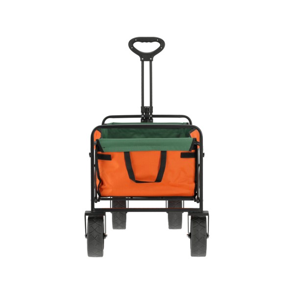 WÓZEK OGRODOWY TURYSTYCZNY SKŁADANY Z SZEROKIMI OPONAMI 100KG 90181