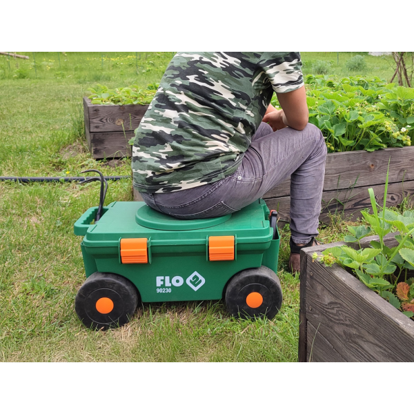 SIEDZISKO OGRODOWE OBROTOWE SKRZYNKA NA KÓŁKACH 90230