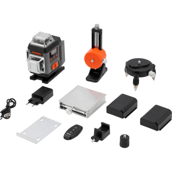 LASER ZIELONY 16 LINIOWY 4D Z AKCESORIAMI 18007