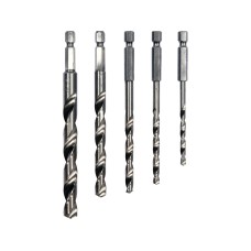ZESTAW WIERTEŁ DO METALU HSS, 5 SZT., 4-10 MM, UCHWYT HEX 1/4'' 21650