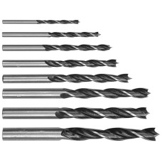 WIERTŁA DO DREWNA 3-10 MM, 8 SZT. W ETUI 22380