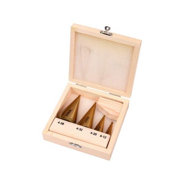 ZESTAW WIERTEŁ STOPNIOWYCH 4SZT. 22617