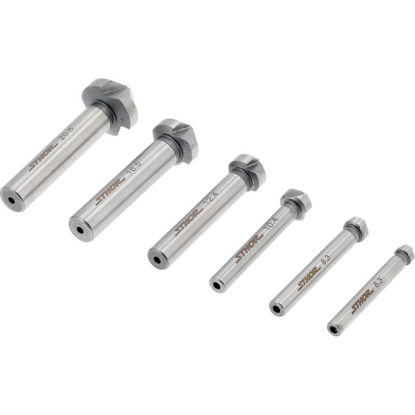 ZESTAW POGŁĘBIACZY DO METALU 6,3-20,5MM 6SZT. 22710