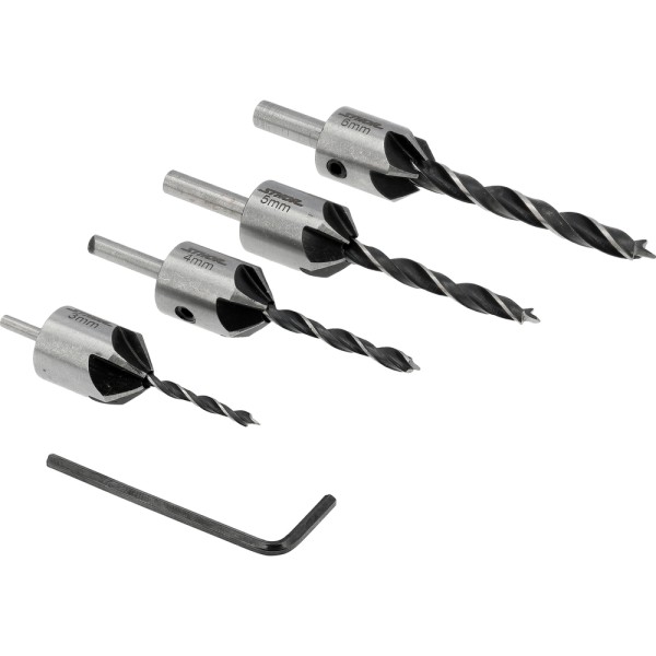 ZESTAW WIERTEŁ Z POGŁĘBIACZEM 5 ELE. 22720