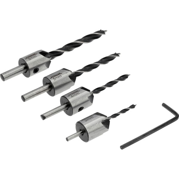 ZESTAW WIERTEŁ Z POGŁĘBIACZEM 5 ELE. 22720