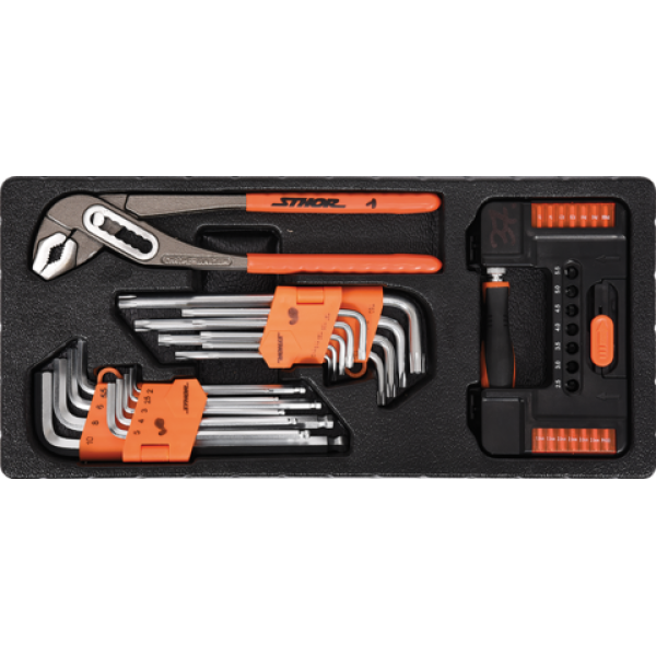 SZAFKA SERWISOWA Z NARZĘDZIAMI 6 SZUFLAD 302 ELEMENTY 58550