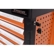 SZAFKA SERWISOWA Z NARZĘDZIAMI 6 SZUFLAD 302 ELEMENTY 58550