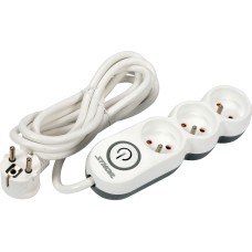 PRZEDŁUŻACZ LISTWA ZASILAJĄCA 3 GNIAZDA Z UZIEMIENIEM WYŁĄCZNIK 3M 1,5MM2 72351