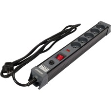 PRZEDŁUŻACZ LISTWA ZASILAJĄCA Z OCHRONĄ PRZECIWPRZEPIĘCIOWĄ I PRZECIĄŻENIOWĄ 5 GNIAZD Z UZIEMIENIEM WYŁĄCZNIK 3M 1,5MM2 72370