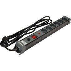 PRZEDŁUŻACZ LISTWA ZASILAJĄCA Z OCHRONĄ PRZECIWPRZEPIĘCIOWĄ I PRZECIĄŻENIOWĄ 6 GNIAZD Z UZIEMIENIEM WYŁĄCZNIK 3M 1,5MM2 72371