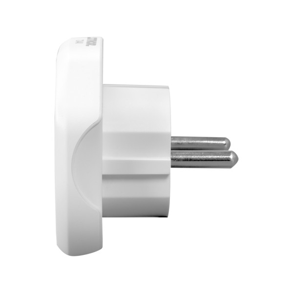 ADAPTER PODRÓŻNY Z UNIWERSALNYM GNIAZDEM I EUROPEJSKĄ WTYCZKĄ, ŚWIAT - EUROPA 72440