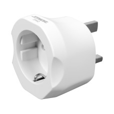 ADAPTER PODRÓŻNY Z EUROPEJSKIM GNIAZDEM I ANGIELSKĄ WTYCZKĄ, EUROPA - UK 72442