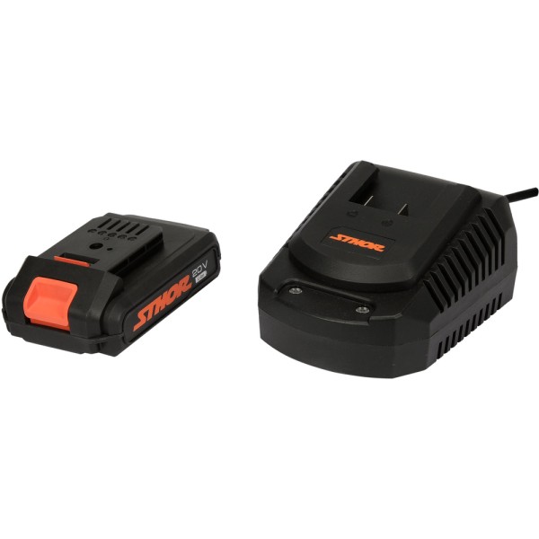 ZESTAW STHOR 20V: SZLIFIERKA 125 MM + WKRĘTARKA 26 NM - AKUMULATOR 2 AH 78097