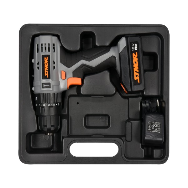 WIERTARKO-WKRĘTARKA UDAROWA 18V, 24 NM - AKUMULATOR 1,3 AH 78974