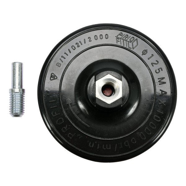 EURO DYSK DO KĄTÓWKI I WIERTARKI 125MM Z TRZPIENIEM 08501