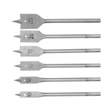 WIERTŁA DO DREWNA ŁOPATKOWE 10-25 MM, 6 SZT. 22500