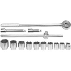 KLUCZE NASADOWE 3/4'', 22-50 MM, ZESTAW 14 SZT. 58140