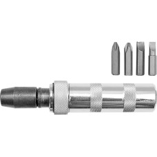 WKRĘTAK UDAROWY, METALOWY Z WYMIENNYMI GROTAMI, 5 SZT. 65120