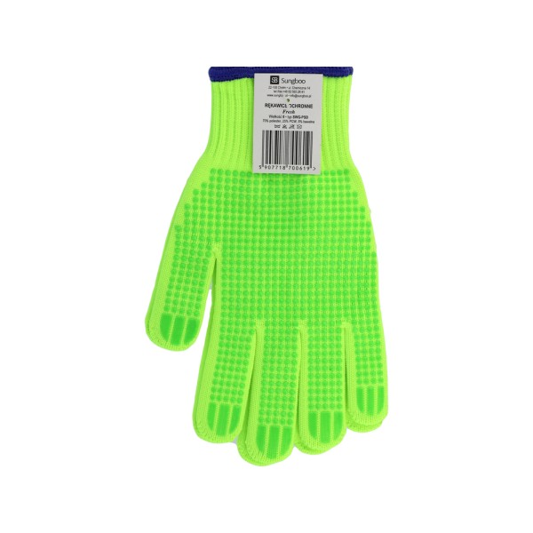 RĘKAWICE BAWEŁNIANO-POLIESTROWE, NAKRAPIANE, ''FRESH PSD'' 74094