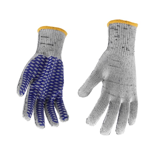 RĘKAWICE BAWEŁNIANO - POLIESTROWE Z SIATKĄ PVC, CROSS 74108