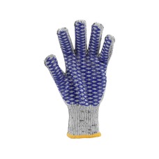 RĘKAWICE BAWEŁNIANO - POLIESTROWE Z SIATKĄ PVC, CROSS 74108