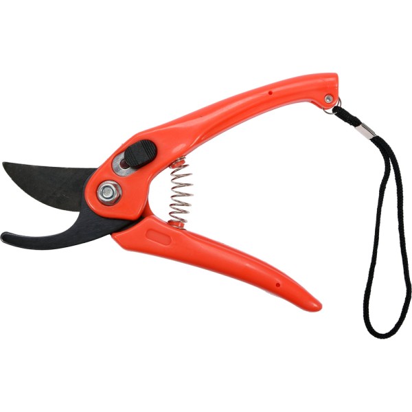 SEKATOR OGRODOWY 180MM  Z BLOKADĄ, Z ZAOKRAGLONYM OSTRZAM 50 MM, PLASTIKOWE PROSTE RĄCZKI 99193