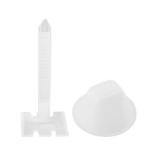 ZESTAW KUBKI 50 SZT. I PASKI 50 SZT. DO POZIOMOWANIA  PŁYTEK CERAMICZNYCH 04683