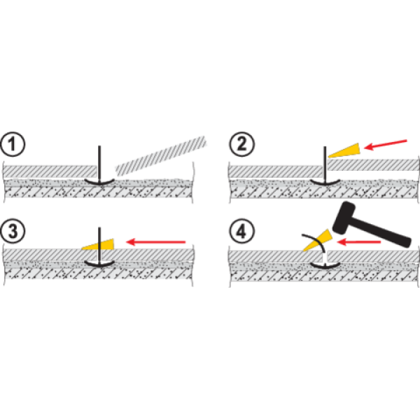KLIPSY DO SYSTEMU POZIOMOWANIA PŁYTEK 100SZT. 1,0MM 04716