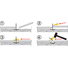 SYSTEM, KLIPSY I KLINY DO POZIOMOWANIA PŁYTEK 2MM 50+50SZT 04731