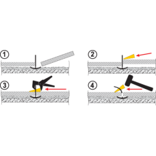 KLIPSY DO SYSTEMU POZIOMOWANIA PŁYTEK 3MM 900SZT 04741