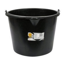 WIADRO BUDOWLANE, CZARNE Z WYPŁYWKĄ 16L 06381