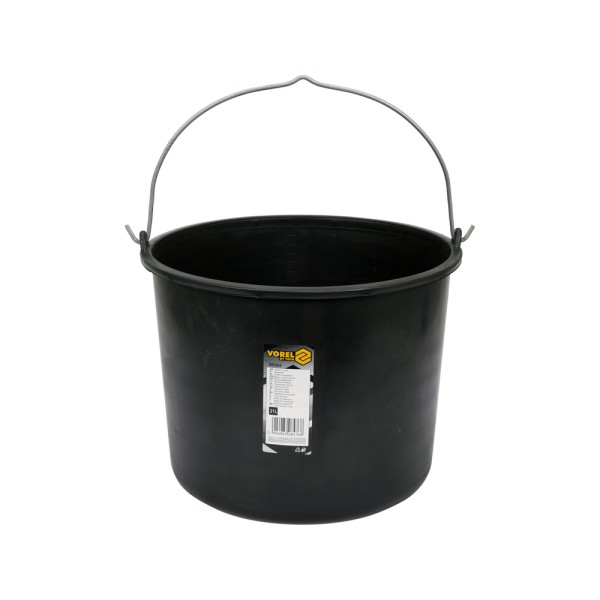 WIADRO BUDOWLANE, CZARNE 21L 06384