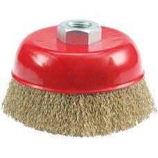 SZCZOTKA CZOŁOWA 100 MM, DRUT KARBOWANY 06971