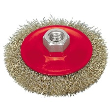 SZCZOTKA TARCZOWA 100 MM, DRUT KARBOWANY 06972
