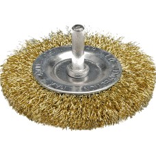 SZCZOTKA TARCZOWA Z TRZPIENIEM 75 MM, DRUT KARBOWANY 06985