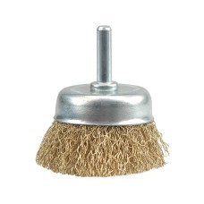 SZCZOTKA CZOŁOWA Z TRZPIENIEM 50 MM, DRUT KARBOWANY 06987