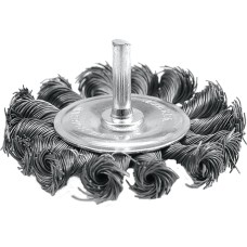 SZCZOTKA TARCZOWA Z TRZPIENIEM 75 MM, DRUT SPLATANY 06993