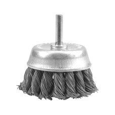 SZCZOTKA CZOŁOWA Z TRZPIENIEM 75 MM, DRUT SPLATANY 06994