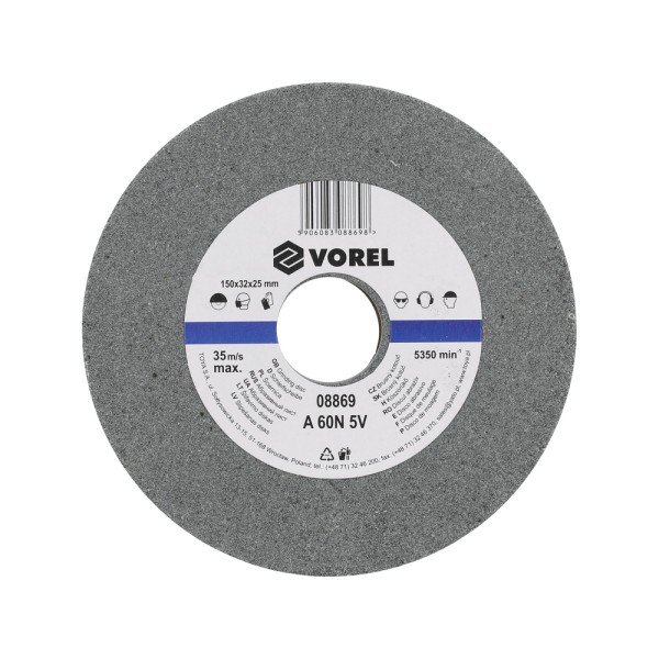 TARCZA DO SZLIFIERKI STOŁOWEJ 150X32X25 MM -DROBNA 08869