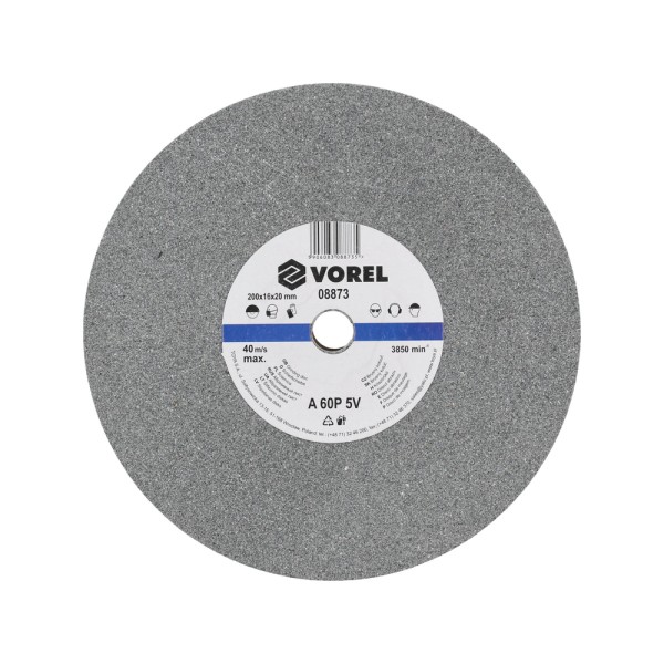 TARCZA DO SZLIFIERKI STOŁOWEJ 200X16X20 MM -DROBNA 08873