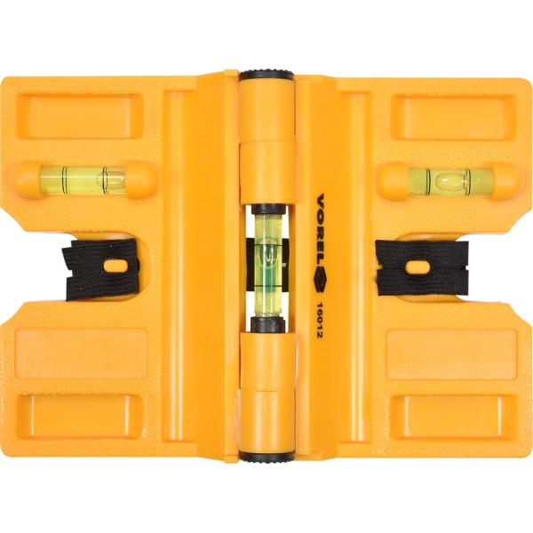 POZIOMNICA Z TRZEMA LIBELLAMI I MAGNESAMI DO OSADZANIA SŁUPKÓW 16012