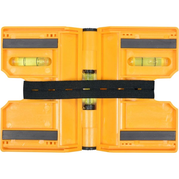 POZIOMNICA Z TRZEMA LIBELLAMI I MAGNESAMI DO OSADZANIA SŁUPKÓW 16012