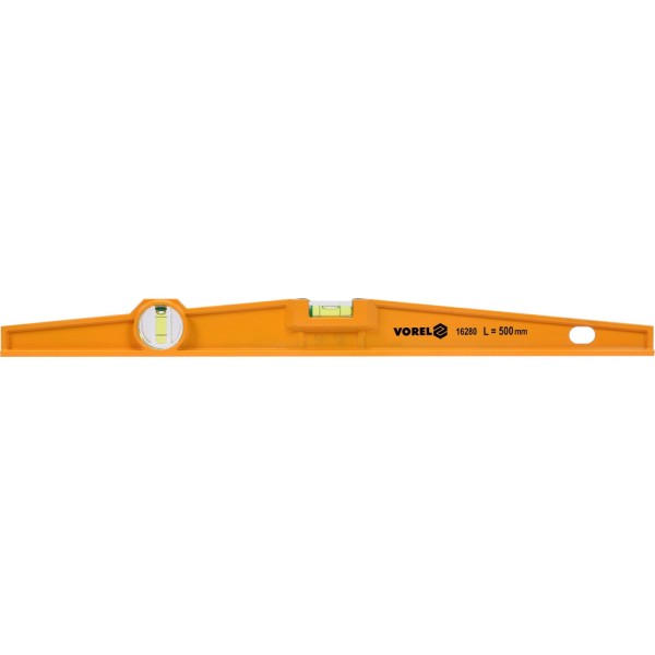 POZIOMNICA TRAPEZOWA 500 MM, ALUMINIOWA, DWIE LIBELLE 16280