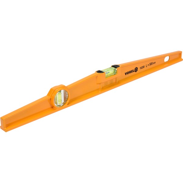 POZIOMNICA TRAPEZOWA 500 MM, ALUMINIOWA, DWIE LIBELLE 16280