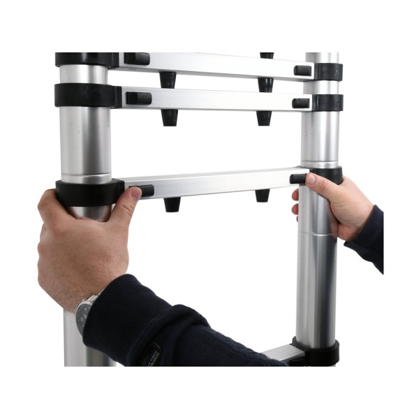 DRABINA ALU TELESKOPOWA 3,8M 13 STOPNI 17702