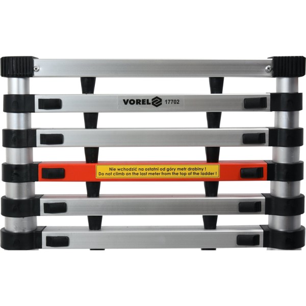 DRABINA ALU TELESKOPOWA 3,8M 13 STOPNI 17702