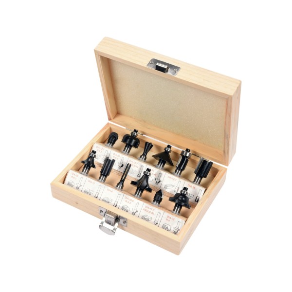 ZESTAW FREZÓW DO DREWNA 12 SZT. 22550