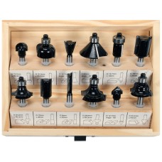 FREZY WIDIOWE DO DREWNA, TRZPIEŃ FI 6 MM, ZESTAW 12 SZT. 22552